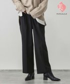 【グローバルワーク/GLOBAL WORK】のあったかウツクシルエットワイドパンツ/115440 人気、トレンドファッション・服の通販 founy(ファニー) ファッション Fashion レディースファッション WOMEN パンツ Pants クロップド Cropped ジャケット Jacket ストレッチ Stretch ストレート Straight スラックス Slacks センター Center トレンド Trend 人気 Popularity フラット Flat フロント Front プリント Print ポケット Pocket リラックス Relax ワイド Wide thumbnail ブラック09|ID: prp329100004368598 ipo3291000000030539668