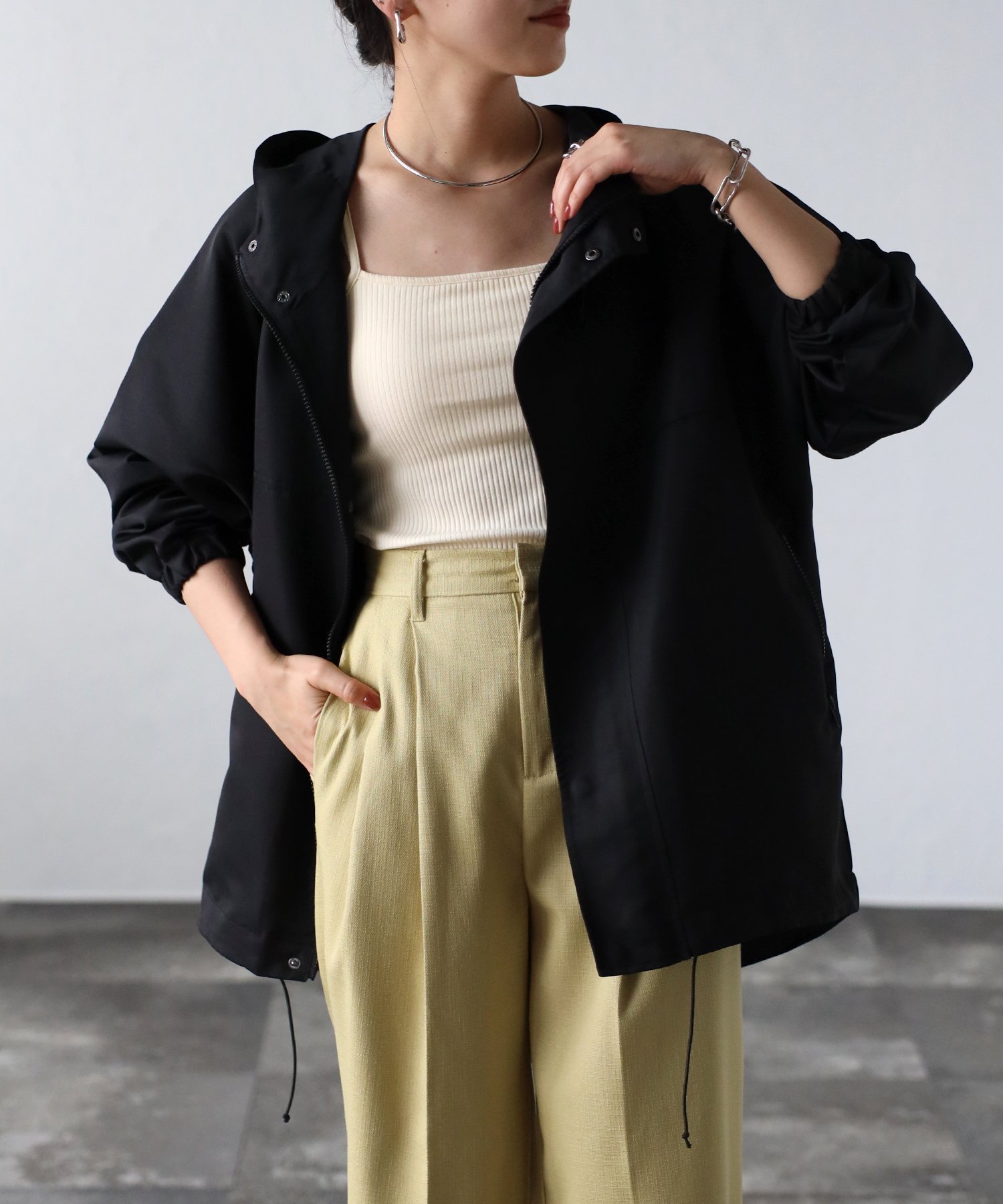 【その他のブランド/Other】のmitis/撥水加工マウンテンパーカー インテリア・キッズ・メンズ・レディースファッション・服の通販 founy(ファニー) 　ファッション　Fashion　レディースファッション　WOMEN　トップス・カットソー　Tops/Tshirt　パーカ　Sweats　ドローコード　Draw Cord　パーカー　Hoodie　ブラック|ID: prp329100004368736 ipo3291000000030858932