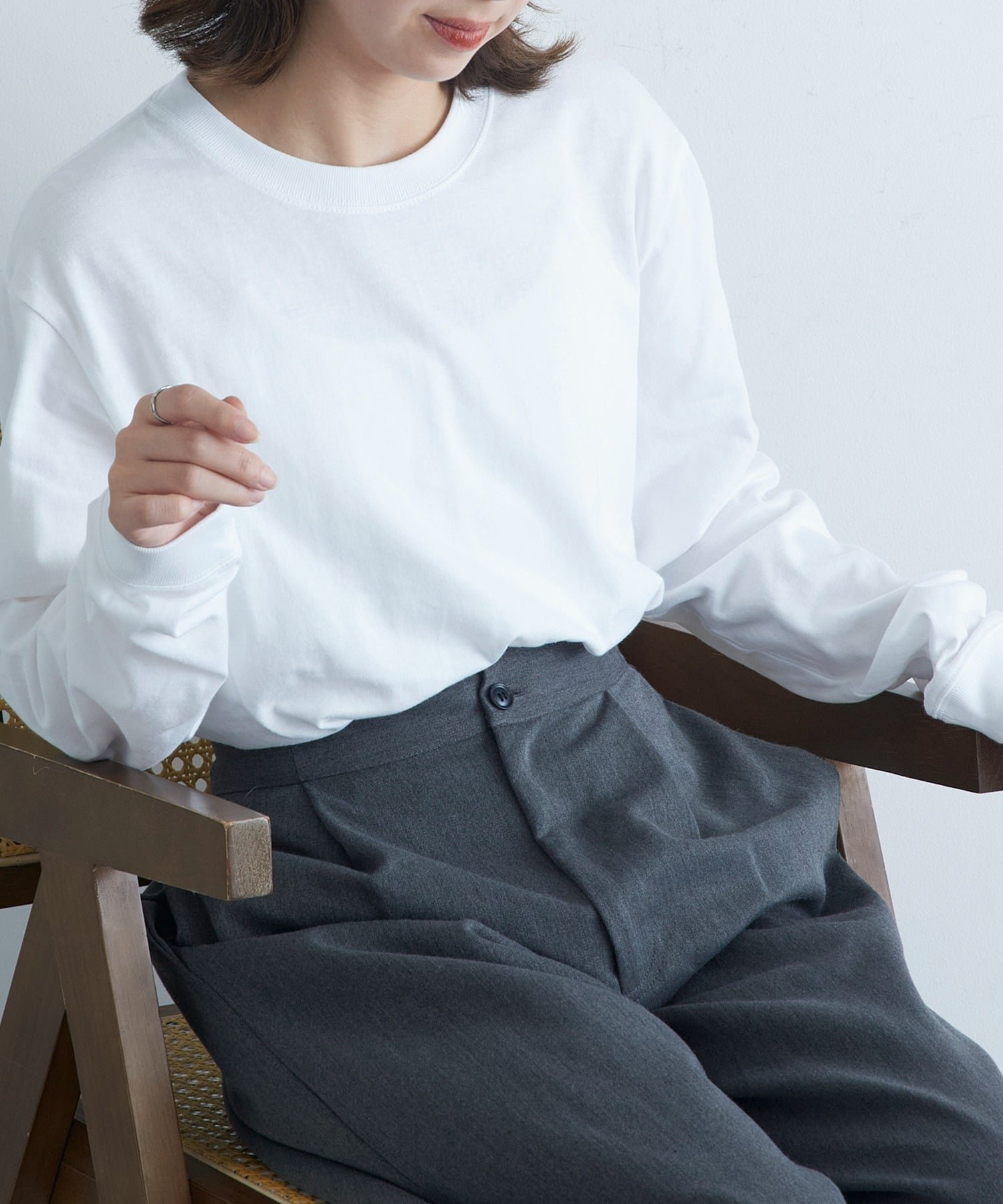 【セットアップセブン/SETUP7】のUnited Athle/プレミアム コットン リブロングスリーブTシャツ ロンT 5011 人気、トレンドファッション・服の通販 founy(ファニー) 　ファッション　Fashion　レディースファッション　Fashion for Women　トップス・カットソー　Cut & Sew Tops　シャツ・ブラウス・オフィスカジュアル　Elegant Blouses & Button-Ups　ロングTシャツ・Tシャツ　Longline T-Shirts & Tees　アンダー　Underwear Essentials　インナー　Innerwear　厚底　Platform Shoes　洗える　Machine Washable　カットソー　Cut and Sewn Top　カーゴパンツ　Cargo Pants, Utility Pants　サングラス　Sunglasses, Shades　シューズ　Shoes, Footwear　シンプル　Simple, Minimal　ジャケット　Jacket, Outerwear　スニーカー　Sneakers, Trainers　スポーツ　Sports, Activewear　セットアップ　Set-Up, Coordinated Outfit　デニム　Denim, Jeans Material　トレンド　Trend, Trending Now　定番　Standard, Basic Item　長袖　Long Sleeve, Full Sleeve　ハーフ　Half, Half-Length　ビスチェ　Bustier, Corset Top　ビッグ　Big, Oversized　プレミアム　Premium, High-End　ベスト　Vest, Waistcoat　ベーシック　Basic, Essential　ミックス　Mix, Mixed Style　無地　Plain, Solid Color　 other-1|ID: prp329100004368862 ipo3291000000034665264