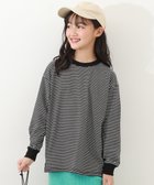 【デビロック/devirock / KIDS】のボーダー ビッグシルエット 袖リブ 長袖Tシャツ トップス 長袖Tシャツ ロンT 24AW 001-ブラック|ID: prp329100004368896 ipo3291000000031956755