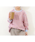 【デビロック/devirock / KIDS】のボーダー ビッグシルエット 袖リブ 長袖Tシャツ トップス 長袖Tシャツ ロンT 24AW 006-ブルー|ID: prp329100004368896 ipo3291000000031956761