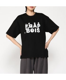 【フラボア/FRAPBOIS】のロゴT FRAPBOISxタマ フレンズ 人気、トレンドファッション・服の通販 founy(ファニー) ファッション Fashion レディースファッション WOMEN イラスト Illustration キャラクター Character ネコ Cat 猫 Cat |ID:prp329100004369110