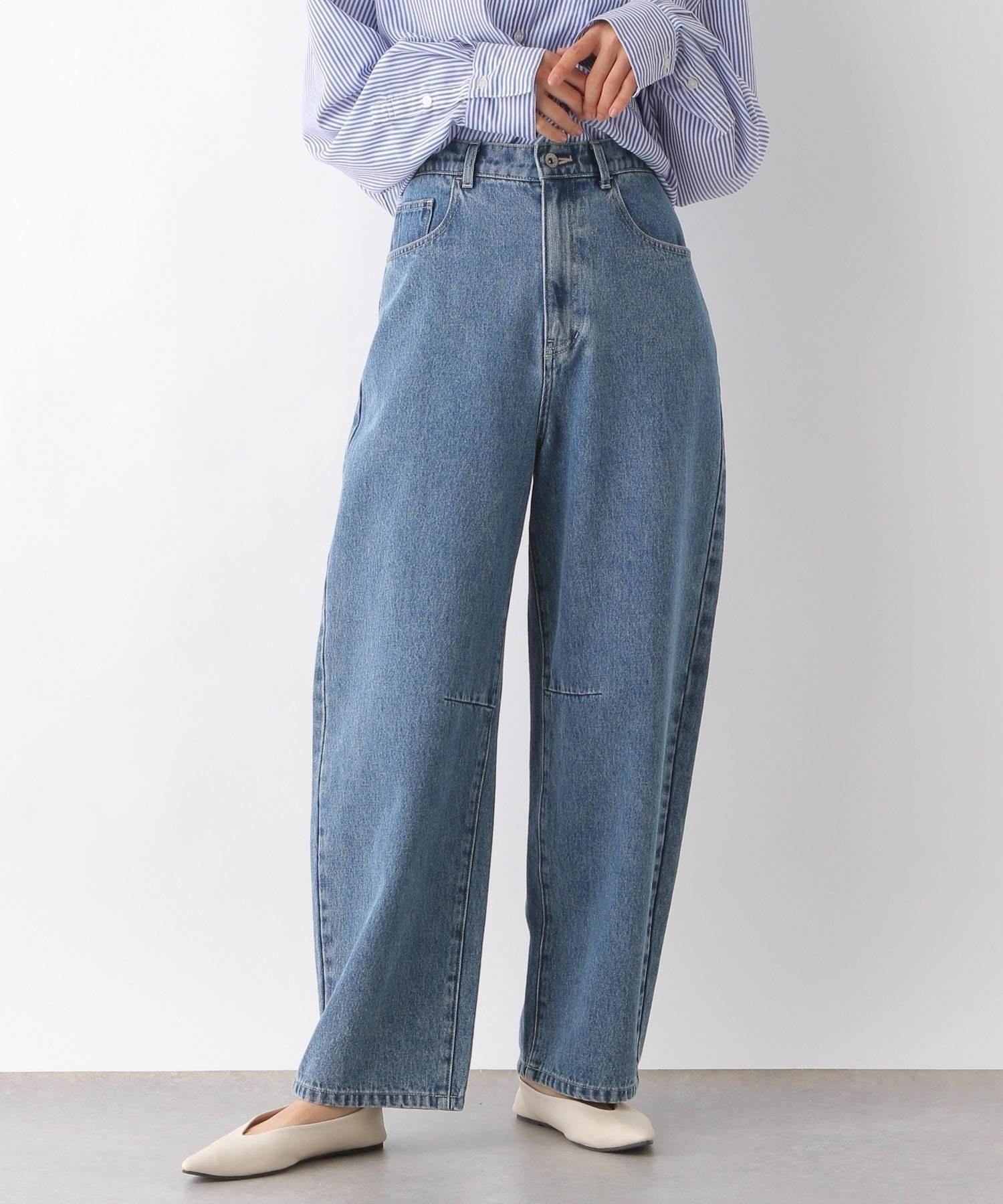 【レプシィム ローリーズファーム/LEPSIM LOWRYS FARM】のカーブデニムパンツ2 インテリア・キッズ・メンズ・レディースファッション・服の通販 founy(ファニー) 　ファッション　Fashion　レディースファッション　Ladies' Fashion Online　パンツ　Pants　デニムパンツ　Denim Pants　おすすめ　Recommend　カーディガン　Cardigan　ショート　Short　デニム　Denim　トレンド　Trend　ポケット　Pocket　ワイド　Wide　ケミカルブルー86|ID: prp329100004369213 ipo3291000000032693713