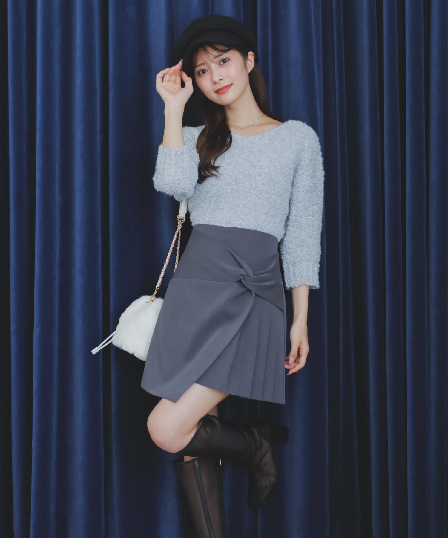 【ノエラ/Noela】のツイストデザインミニスカート 人気、トレンドファッション・服の通販 founy(ファニー) 　ファッション　Fashion　レディースファッション　WOMEN　スカート　Skirt　ミニスカート　Mini Skirts　クラシック　Classic　ツイスト　Twist　ポケット　Pocket　ミニスカート　Mini Skirt　 other-1|ID: prp329100004369342 ipo3291000000030543851