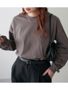 【ディスコート/Discoat】の《万能アイテム/20色展開》ボーダービッグロングTシャツ【WEB限定】 チャコールグレー|ID: prp329100004370431 ipo3291000000032303944