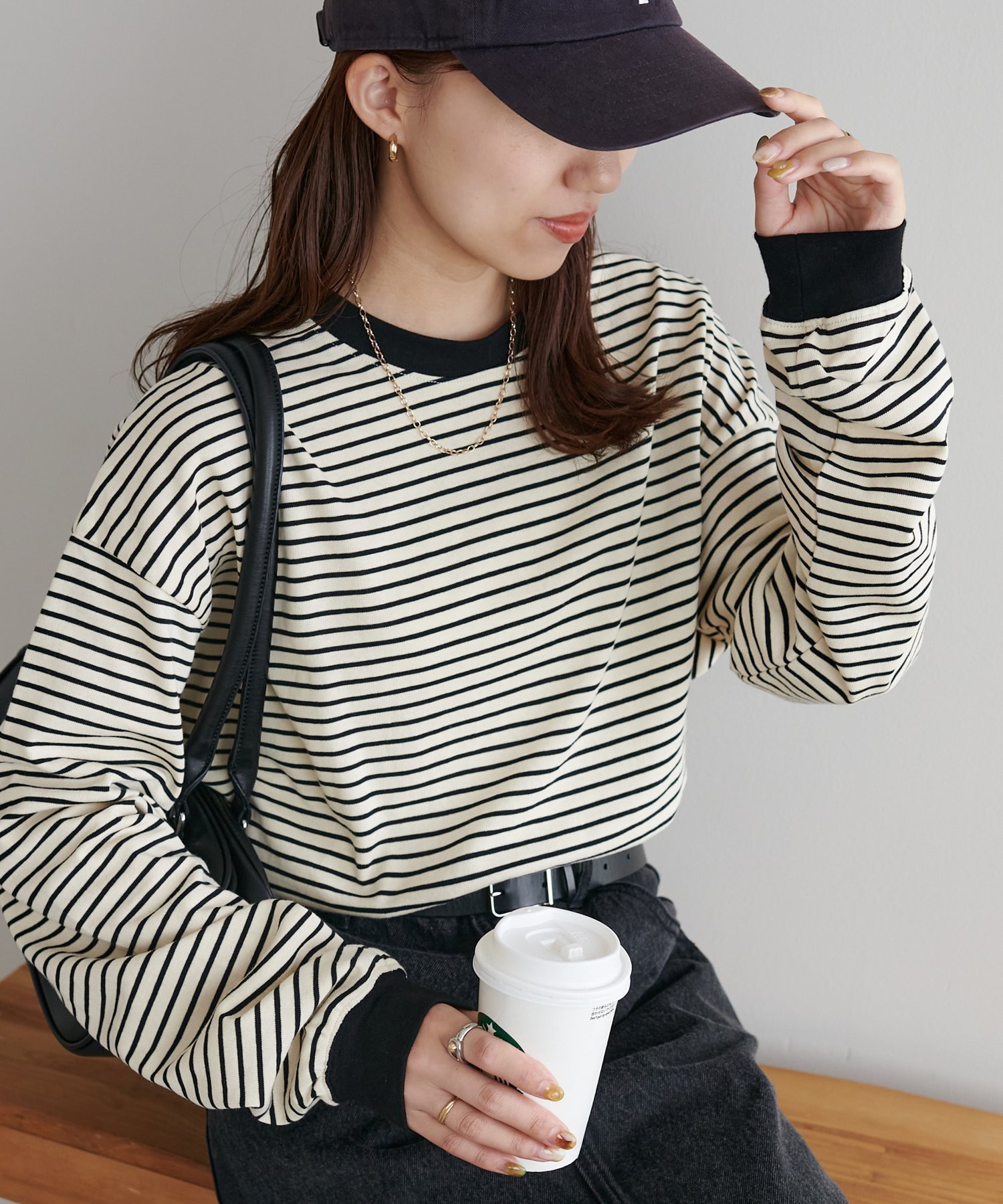 【ディスコート/Discoat】の《新色追加!/21色展開》ボーダービッグロングTシャツ【WEB限定】 インテリア・キッズ・メンズ・レディースファッション・服の通販 founy(ファニー) 　ファッション　Fashion　レディースファッション　Fashion for Women　トップス・カットソー　Cut & Sew Tops　シャツ・ブラウス・オフィスカジュアル　Elegant Blouses & Button-Ups　ロングTシャツ・Tシャツ　Longline T-Shirts & Tees　インナー　Innerwear　ボトム　Bottoms, Lower Wear　ボーダー　Border, Stripe　リラックス　Relax, Relaxed Fit　ロング　Long, Long-Length　冬　Winter / This Winter　無地　Plain, Solid Color　ホワイトその他2|ID: prp329100004370431 ipo3291000000033717233