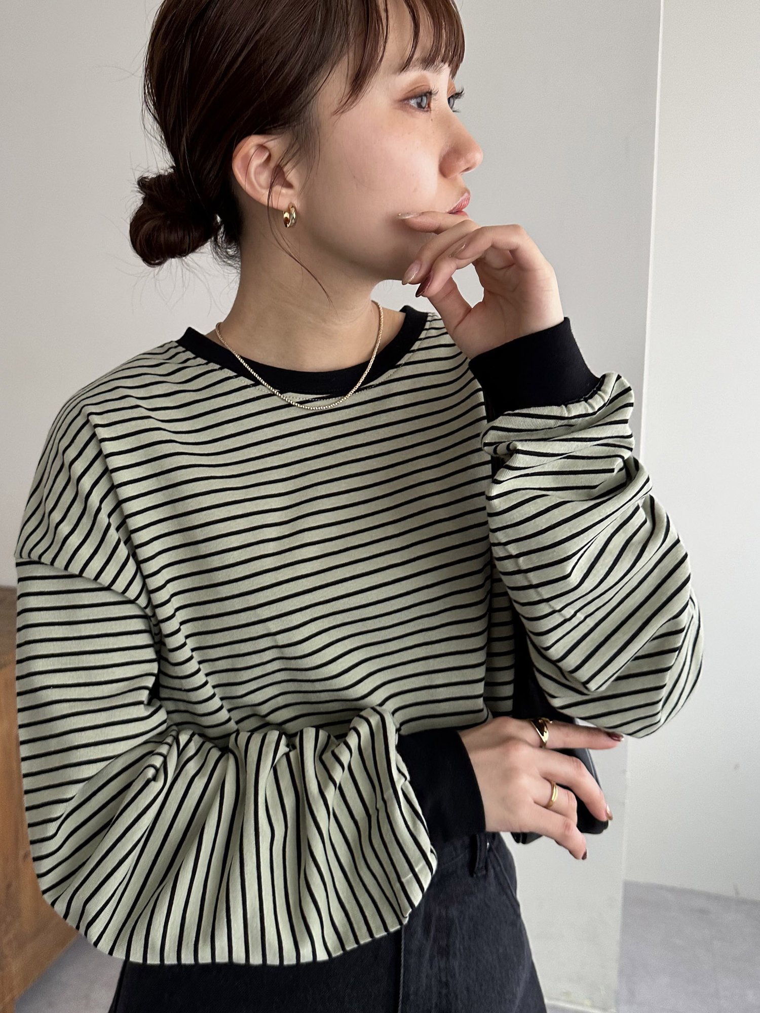 【ディスコート/Discoat】の《新色追加!/21色展開》ボーダービッグロングTシャツ【WEB限定】 インテリア・キッズ・メンズ・レディースファッション・服の通販 founy(ファニー) 　ファッション　Fashion　レディースファッション　Fashion for Women　トップス・カットソー　Cut & Sew Tops　シャツ・ブラウス・オフィスカジュアル　Elegant Blouses & Button-Ups　ロングTシャツ・Tシャツ　Longline T-Shirts & Tees　インナー　Innerwear　ボトム　Bottoms, Lower Wear　ボーダー　Border, Stripe　リラックス　Relax, Relaxed Fit　ロング　Long, Long-Length　冬　Winter / This Winter　無地　Plain, Solid Color　ベージュその他1|ID: prp329100004370431 ipo3291000000033717236