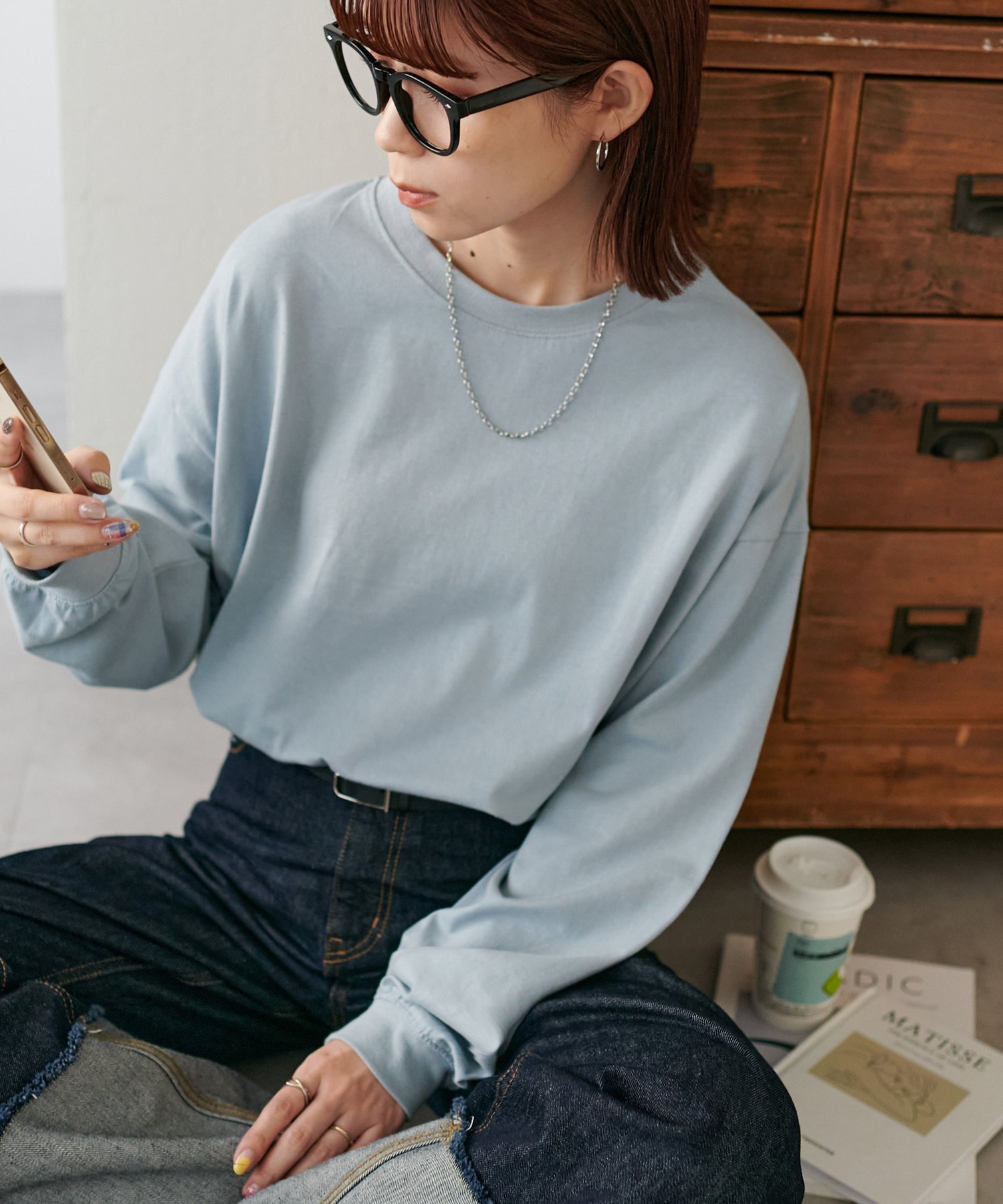 【ディスコート/Discoat】の《新色追加!/21色展開》ボーダービッグロングTシャツ【WEB限定】 インテリア・キッズ・メンズ・レディースファッション・服の通販 founy(ファニー) 　ファッション　Fashion　レディースファッション　Fashion for Women　トップス・カットソー　Cut & Sew Tops　シャツ・ブラウス・オフィスカジュアル　Elegant Blouses & Button-Ups　ロングTシャツ・Tシャツ　Longline T-Shirts & Tees　インナー　Innerwear　ボトム　Bottoms, Lower Wear　ボーダー　Border, Stripe　リラックス　Relax, Relaxed Fit　ロング　Long, Long-Length　冬　Winter / This Winter　無地　Plain, Solid Color　サックスブルー|ID: prp329100004370431 ipo3291000000033717243