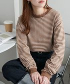 【ディスコート/Discoat】の《新色追加!/21色展開》ボーダービッグロングTシャツ【WEB限定】 サンドベージュ|ID: prp329100004370431 ipo3291000000034638701