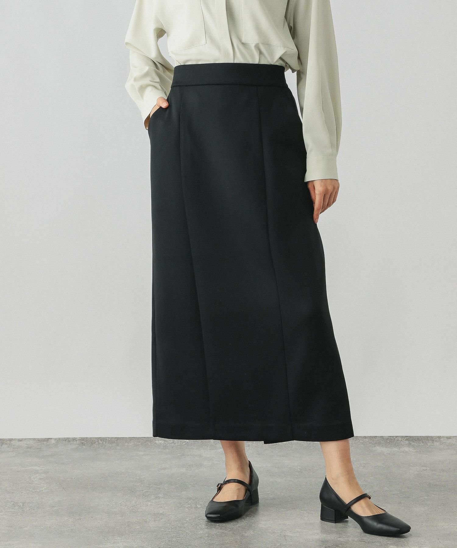 【グローバルワーク/GLOBAL WORK】のライトクッションIラインスカート/147681 インテリア・キッズ・メンズ・レディースファッション・服の通販 founy(ファニー) 　ファッション　Fashion　レディースファッション　WOMEN　スカート　Skirt　クッション　Cushion　ジャケット　Jacket　スリット　Slit　パーカー　Hoodie　フロント　Front　エレガント 上品　Elegant　人気　Popularity　楽ちん　Easy　軽量　Lightweight　ブラック09|ID: prp329100004371237 ipo3291000000032366831