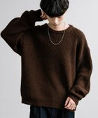 【ロッキーモンロー/Rocky Monroe】のオーバーサイズ畦編みクルーニットセーター 人気、トレンドファッション・服の通販 founy(ファニー) ファッション Fashion レディースファッション WOMEN トップス・カットソー Tops/Tshirt ニット Knit Tops 畦編みニット Cardigan Stitch インナー Inner 畦 Ridge シンプル Simple スラックス Slacks デニム Denim ハイネック High Neck バランス Balance フェミニン Feminine メンズ Mens リラックス Relax 再入荷 Restock/Back In Stock/Re Arrival おすすめ Recommend thumbnail ブラウン|ID: prp329100004371424 ipo3291000000030913456