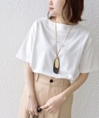 【シップス フォー ウィメン/SHIPS】の【WEB限定】 ネックが選べる2サイズ展開 オーガニックコットン バリエーションネック TEE オフホワイト|ID: prp329100004371488 ipo3291000000034436124