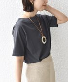 【シップス フォー ウィメン/SHIPS】の【WEB限定】 ネックが選べる2サイズ展開 オーガニックコットン バリエーションネック TEE チャコールグレー|ID: prp329100004371488 ipo3291000000034436130