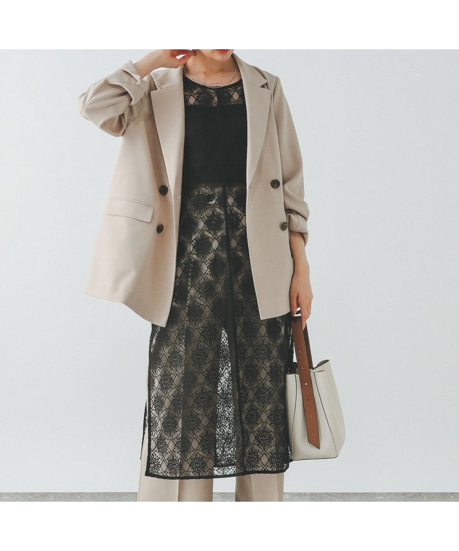 【グローバルワーク/GLOBAL WORK】の2WAYレースワンピース/286005 インテリア・キッズ・メンズ・レディースファッション・服の通販 founy(ファニー) 　ファッション　Fashion　レディースファッション　WOMEN　ワンピース　Dress　スウェット　Sweat　スリット　Slit　ダブル　Double　デニム　Denim　ノースリーブ　No Sleeve　フロント　Front　レース　Race　ブラック09|ID: prp329100004371595 ipo3291000000031825928