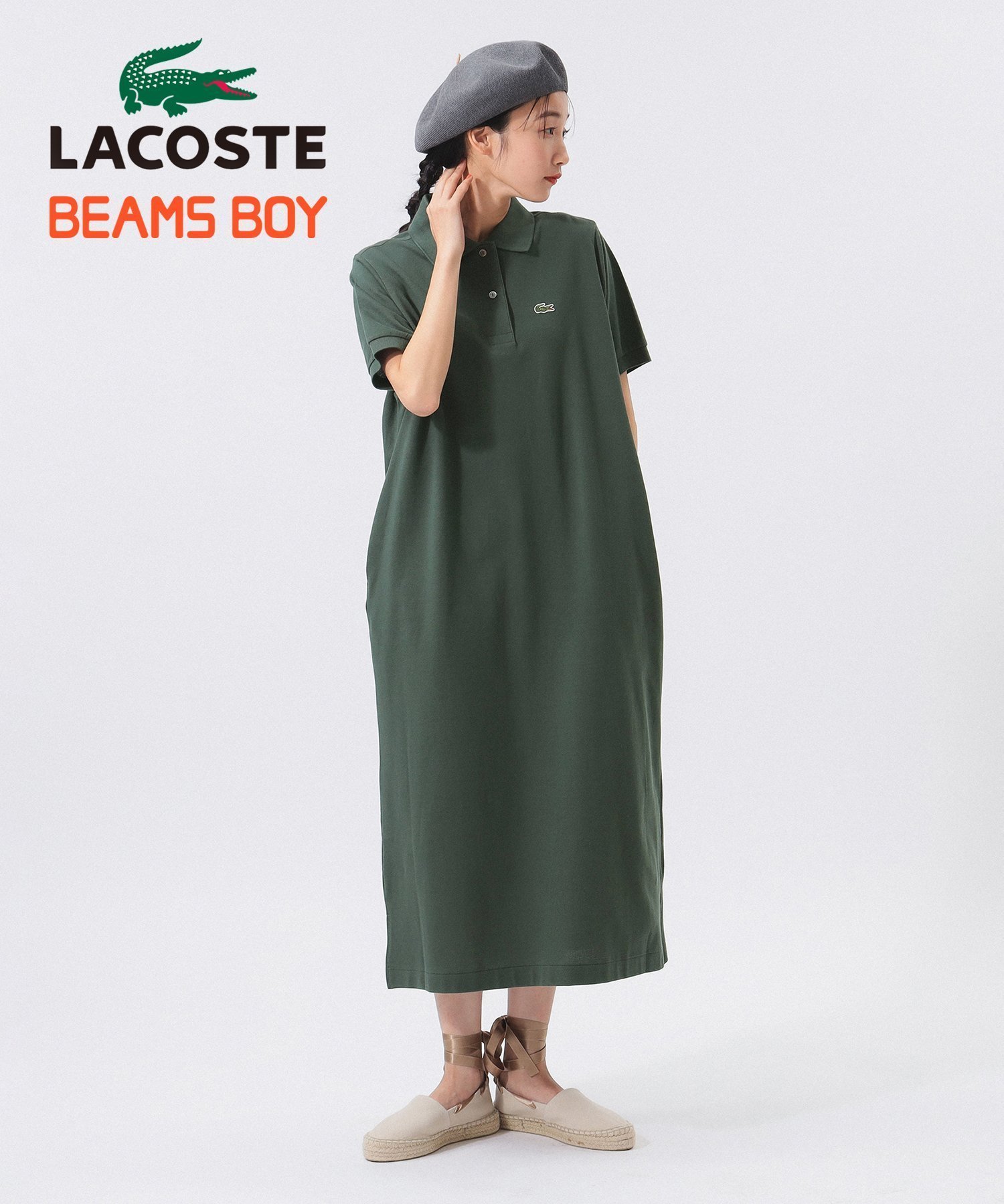【ビームス ウイメン/BEAMS】の【別注】LACOSTE / ロング ピケ ドレス 25SS ワンピース ポロシャツワンピ きれいめ スポーツミックス 旅行 お出かけ リラックスワンピース インテリア・キッズ・メンズ・レディースファッション・服の通販 founy(ファニー) 　ファッション　Fashion　レディースファッション　Ladies' Fashion Online　ワンピース　Dress　ドレス　Party Dresses　シャツワンピース　Shirt Dresses　スポーツウェア　Sportswear　スポーツ ワンピース　Sports One Piece　鹿の子　Pique　スポーツ　Sports　ドレス　Dress　定番　Standard　バランス　Balance　ポケット　Pocket　ポロシャツ　Polo Shirt　別注　Special Order　ミックス　Mix　リラックス　Relax　ロング　Long　おすすめ　Recommend　旅行　Travel　エレガント 上品　Elegant　2025年　2025　2025春夏・S/S　Ss,Spring/Summer,2025　OLIVE|ID: prp329100004371644 ipo3291000000031774400