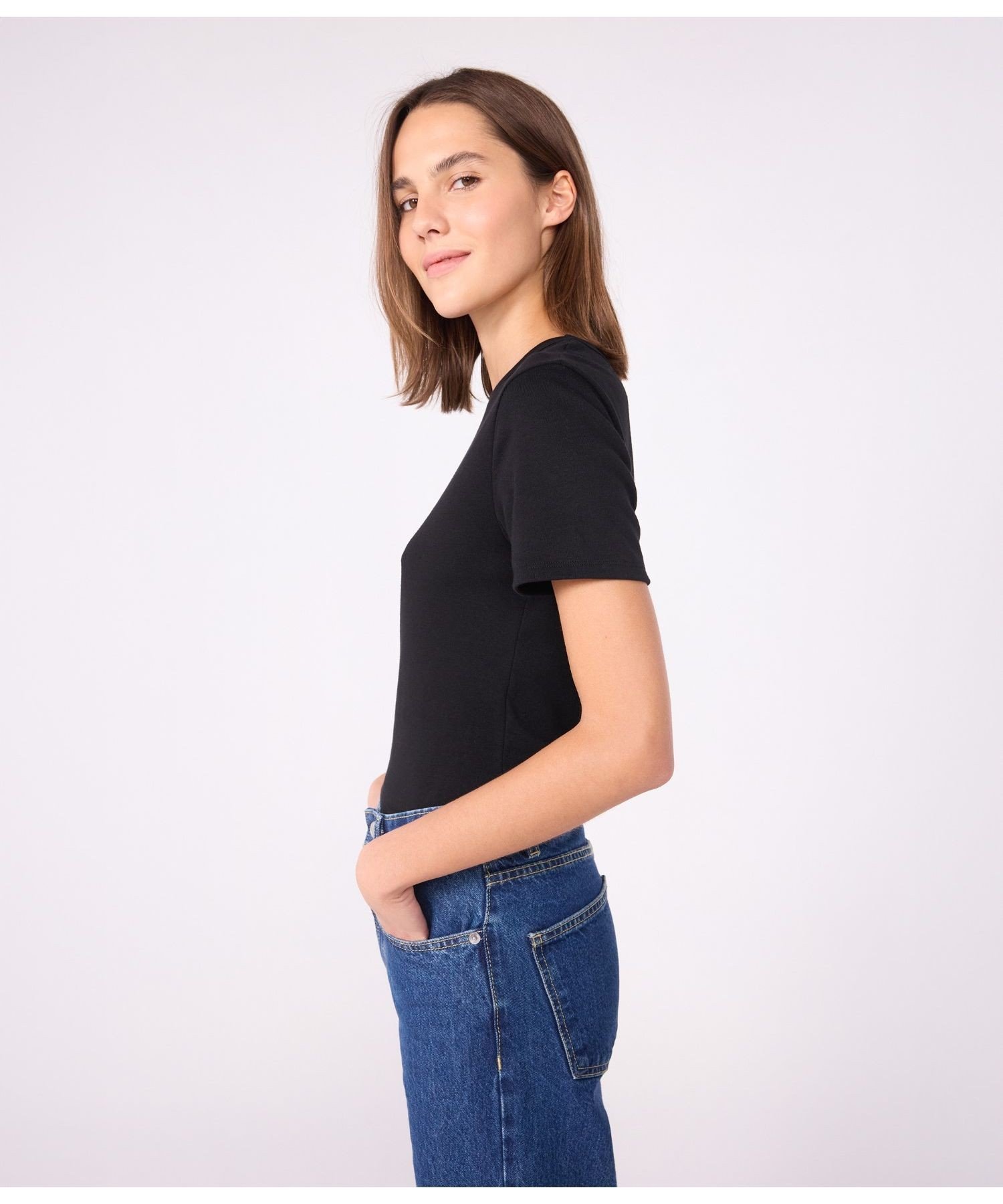 【プチバトー/PETIT BATEAU】のクルーネック半袖Tシャツ 人気、トレンドファッション・服の通販 founy(ファニー) 　ファッション　Fashion　レディースファッション　WOMEN　トップス・カットソー　Tops/Tshirt　シャツ/ブラウス　Shirts/Blouses　ロング / Tシャツ　T-Shirts　おすすめ　Recommend　シンプル　Simple　フィット　Fit　半袖　Short Sleeve　 other-1|ID: prp329100004371690 ipo3291000000031955357