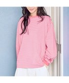 【コーエン/COEN】の【WEB限定】USAコットンレトロボーダーTシャツ PINK|ID: prp329100004372030 ipo3291000000032383705