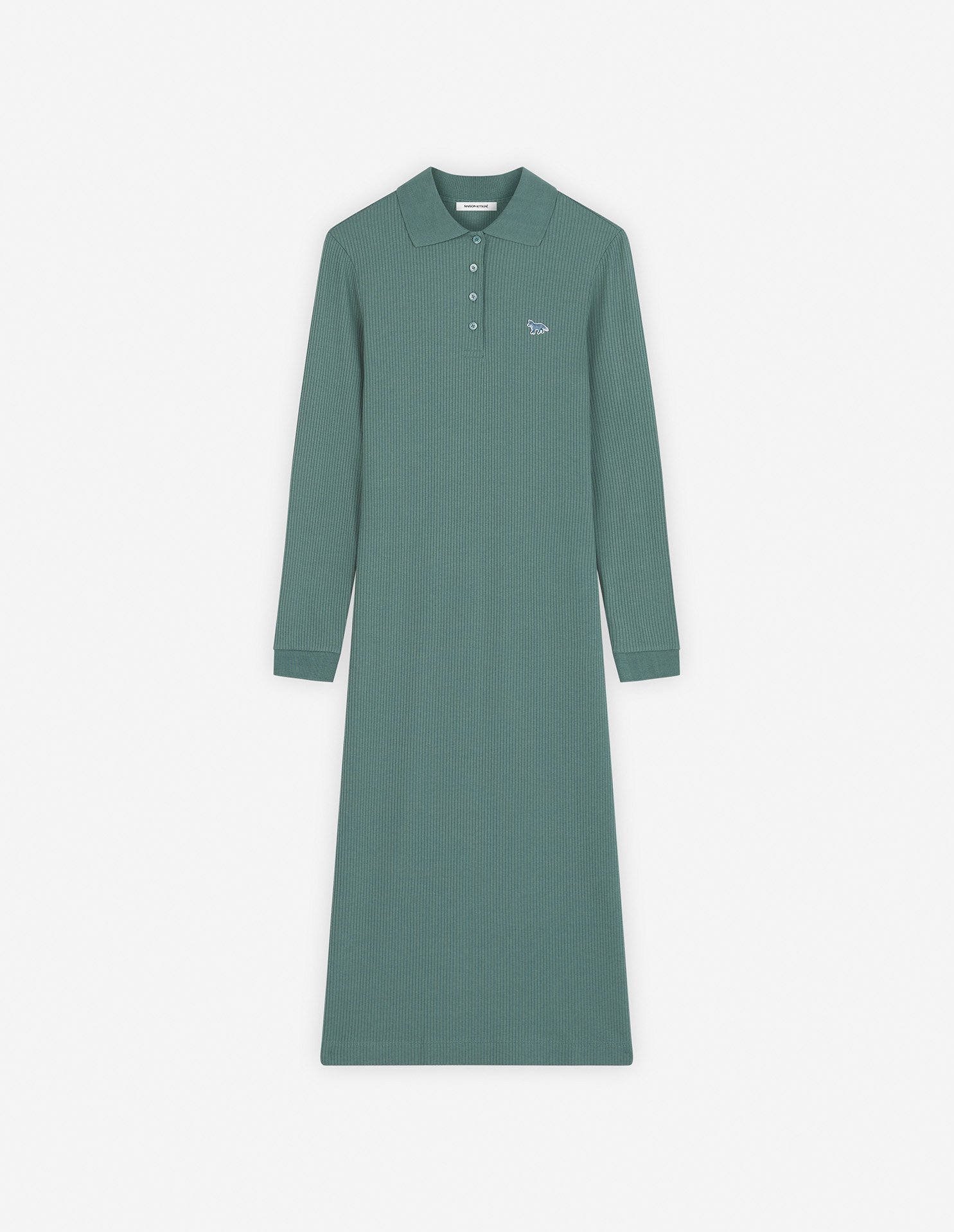 【メゾン キツネ/MAISON KITSUNE】のMAISON KITSUNE/FINE RIBBED LONG SLEEVES POLO DRESS 人気、トレンドファッション・服の通販 founy(ファニー) 　ファッション　Fashion　レディースファッション　WOMEN　トップス・カットソー　Tops/Tshirt　ワンピース　Dress　ドレス　Party Dresses　冬　Winter　くるぶし　Ankle　ストレート　Straight　パッチ　Patch　ポロシャツ　Polo Shirt　無地　Plain Color　A/W・秋冬　Aw・Autumn/Winter・Fw・Fall-Winter　長袖　Long Sleeve　 other-1|ID: prp329100004373363 ipo3291000000030561689