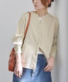 【シップス フォー ウィメン/SHIPS】のquaranciel 手洗い可能 ノーカラー ポケット ニット ジャケット ベージュ|ID: prp329100004374026 ipo3291000000031918440