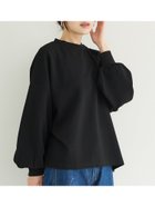 【コカ/COCA】の新色登場!エンボス加工バルーンスリーブクルーネックトップス Black|ID:prp329100004374116