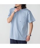 【シップス フォー ウィメン/SHIPS】の【WEB限定】SHIPS マイクロ SHIPSロゴ ポケット Tシャツ ライトブルー|ID: prp329100004375126 ipo3291000000030947820