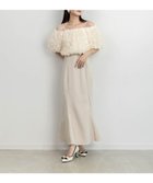 【ランダ/RANDA】の【Flower Collection】3Dフラワーブラウスセットワンピース 人気、トレンドファッション・服の通販 founy(ファニー) ファッション Fashion レディースファッション WOMEN ワンピース Dress オフショル Off Shoulder キャミワンピース Cami Dress フラワー Flower マーメイド Mermaid thumbnail BEIGE|ID: prp329100004376184 ipo3291000000030577562