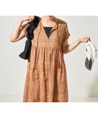 【フリークスストア/FREAK'S STORE】のインド ペイズリースキッパー ワンピース【限定展開】 25SS オレンジ|ID:prp329100004376250