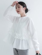 【コカ/COCA】のホイップフリルブラウス White|ID:prp329100004376287