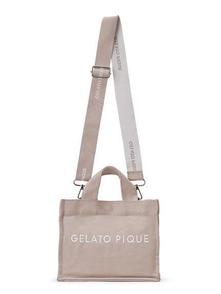 【ジェラート ピケ/gelato pique】のキャンバスロゴショルダーバッグ インテリア・キッズ・メンズ・レディースファッション・服の通販 founy(ファニー) 　ファッション　Fashion　レディースファッション　WOMEN　バッグ　Bag　キャンバス　Canvas　ショルダー　Shoulder　スタイリッシュ　Stylish　フロント　Front　ポーチ　Pouch　BEG[037]|ID: prp329100004376545 ipo3291000000030859079