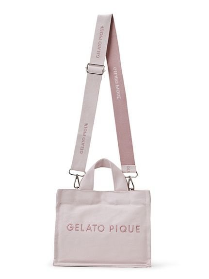 【ジェラート ピケ/gelato pique】のキャンバスロゴショルダーバッグ インテリア・キッズ・メンズ・レディースファッション・服の通販 founy(ファニー) 　ファッション　Fashion　レディースファッション　WOMEN　バッグ　Bag　キャンバス　Canvas　ショルダー　Shoulder　スタイリッシュ　Stylish　フロント　Front　ポーチ　Pouch　PNK[066]|ID: prp329100004376545 ipo3291000000030859081