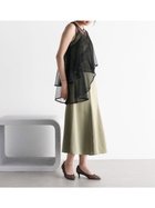 【ラシュッド/LASUD】のアシンメトリーラメチュールサテンドレス カーキ|ID: prp329100004377596 ipo3291000000031918652