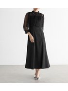 【ヴァン/Vin】のチュールボレロジャガードドレス 人気、トレンドファッション・服の通販 founy(ファニー) ファッション Fashion レディースファッション WOMEN アウター Coat Outerwear ボレロ Bolero jackets ワンピース Dress ドレス Party Dresses エレガント 上品 Elegant クラシカル Classical パイピング Piping フレア Flare ボレロ Bolero thumbnail ブラック|ID: prp329100004377599 ipo3291000000030587284