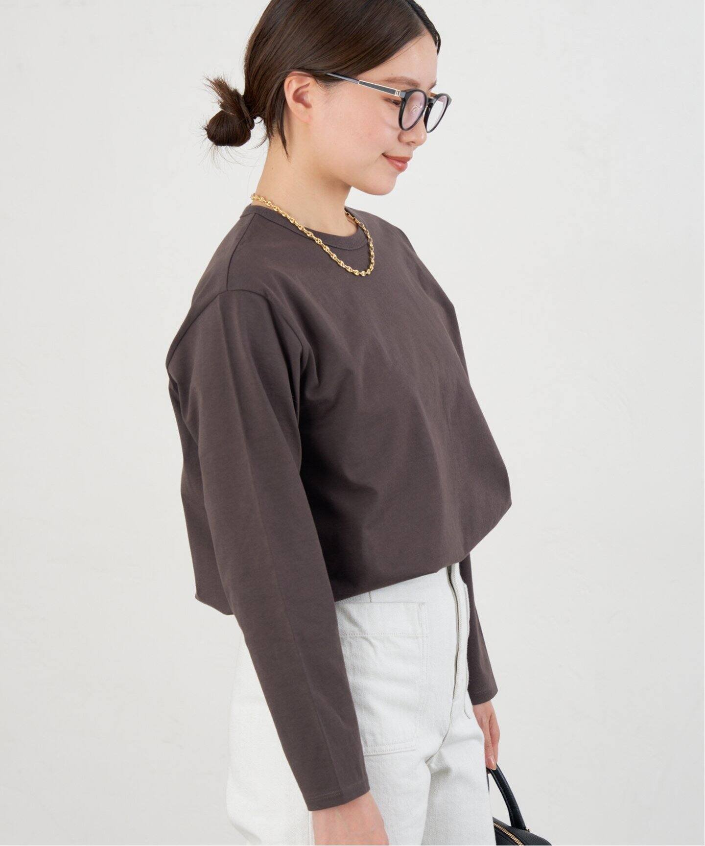 【イエナ/IENA】のピマセミシルケット Long Tシャツ 人気、トレンドファッション・服の通販 founy(ファニー) 　ファッション　Fashion　レディースファッション　WOMEN　トップス・カットソー　Tops/Tshirt　シャツ/ブラウス　Shirts/Blouses　ロング / Tシャツ　T-Shirts　2025年　2025　2025春夏・S/S　Ss,Spring/Summer,2025　なめらか　Smooth　カットソー　Cut And Sew　シルケット　Mercerization　ベーシック　Basic　エレガント 上品　Elegant　 other-1|ID: prp329100004378234 ipo3291000000030591752