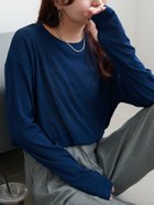 【ディスコート/Discoat】の《新色追加/全11色展開!》梨地シアーシンプルTシャツ【WEB限定】 ネイビー|ID: prp329100004380199 ipo3291000000031997507