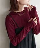 【ディスコート/Discoat】の《新色追加/全11色展開!》梨地シアーシンプルTシャツ【WEB限定】 バーガンディー|ID: prp329100004380199 ipo3291000000031997512