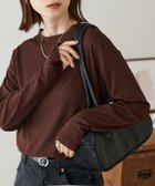 【ディスコート/Discoat】の《新色追加/全11色展開!》梨地シアーシンプルTシャツ【WEB限定】 ブラウン|ID: prp329100004380199 ipo3291000000031997513