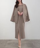 【ジュノア/JUNOAH】のCENEA 金ボタンテーラードジャケット(ゆったりシルエット)+キャミワンピース Aグレージュ|ID: prp329100004385540 ipo3291000000031993190