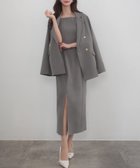 【ジュノア/JUNOAH】のCENEA 金ボタンテーラードジャケット(ゆったりシルエット)+キャミワンピース Aグレー|ID: prp329100004385540 ipo3291000000031993191