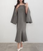 【ジュノア/JUNOAH】のCENEA 金ボタンテーラードジャケット(ゆったりシルエット)+キャミワンピース Bグレー|ID: prp329100004385540 ipo3291000000031993202