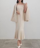 【ジュノア/JUNOAH】のCENEA 金ボタンテーラードジャケット(ゆったりシルエット)+キャミワンピース Bアイボリー|ID: prp329100004385540 ipo3291000000031993206