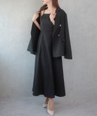 【ジュノア/JUNOAH】のCENEA 金ボタンテーラードジャケット(ゆったりシルエット)+キャミワンピース ブラック|ID: prp329100004385540 ipo3291000000031993208
