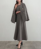 【ジュノア/JUNOAH】のCENEA 金ボタンテーラードジャケット(ゆったりシルエット)+キャミワンピース グレー|ID: prp329100004385540 ipo3291000000031993214