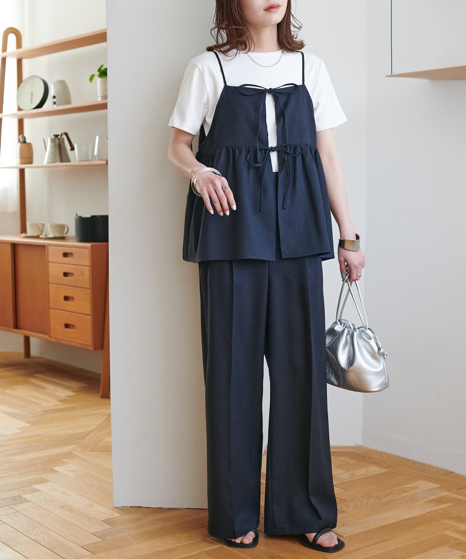 【ディスコート/Discoat】のマルチウェイセットアップ インテリア・キッズ・メンズ・レディースファッション・服の通販 founy(ファニー) 　ファッション　Fashion　レディースファッション　WOMEN　セットアップ　Setup　インナー　Inner　キャミソール　Camisole　ギャザー　Gather　コンパクト　Compact　シンプル　Simple　ストレート　Straight　スリット　Slit　センター　Center　タンク　Tank　タートル　Turtle　なめらか　Smooth　ビスチェ　Bustier　リボン　Ribbon　ロング　Long　ブラック|ID: prp329100004385943 ipo3291000000031917587