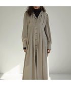 【ミエリインヴァリアント/MIELIINVARIANT】のTailored Collar Tuck Dress 人気、トレンドファッション・服の通販 founy(ファニー) ファッション Fashion レディースファッション WOMEN ワンピース Dress ドレス Party Dresses インナー Inner キャミソール Camisole クラシカル Classical ストレッチ Stretch タートル Turtle フェミニン Feminine 夏 Summer thumbnail MILK TEA|ID: prp329100004385954 ipo3291000000030655770