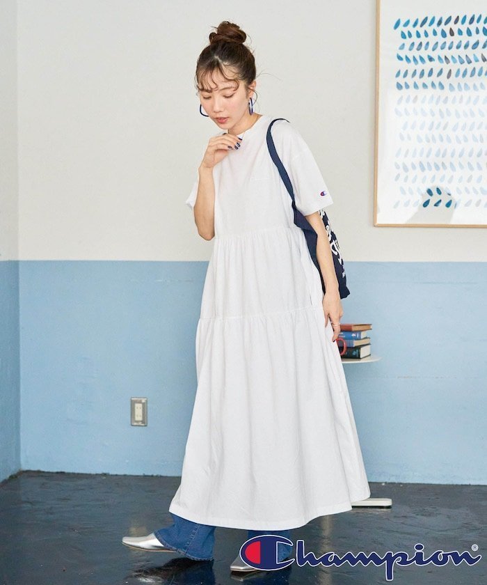 【フリークスストア/FREAK'S STORE】の別注 ティアード 切り替え ワンピース【限定展開】 25SS インテリア・キッズ・メンズ・レディースファッション・服の通販 founy(ファニー) 　ファッション　Fashion　レディースファッション　WOMEN　ワンピース　Dress　アクセサリー　Accessories　キャップ　Cap　サンダル　Sandals　スペシャル　Special　スポーツ　Sports　ティアード　Tiered　デニム　Denim　パール　Pearl　プリント　Print　ポケット　Pocket　別注　Special Order　S/S・春夏　Ss・Spring/Summer　おすすめ　Recommend　夏　Summer　2025年　2025　2025春夏・S/S　Ss,Spring/Summer,2025　オフホワイト|ID: prp329100004386010 ipo3291000000032324852