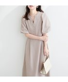 【ナチュラルクチュール/natural couture】の【WEB限定】キーネックパフスリーブワンピース 人気、トレンドファッション・服の通販 founy(ファニー) ファッション Fashion レディースファッション WOMEN ワンピース Dress 2025年 2025 2025春夏・S/S Ss,Spring/Summer,2025 おすすめ Recommend シューズ Shoes スニーカー Sneakers スリーブ Sleeve フェミニン Feminine フラット Flat ポケット Pocket ミュール Mule リラックス Relax thumbnail ライトベージュ|ID: prp329100004387344 ipo3291000000031840821