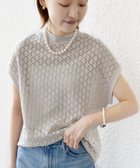 【シップス フォー ウィメン/SHIPS】の【WEB限定】 手洗い可能 アイレット クルーネック プルオーバー シルバーグレー|ID:prp329100004387361