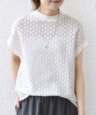 【シップス フォー ウィメン/SHIPS】の【WEB限定】 手洗い可能 アイレット クルーネック プルオーバー ライトホワイト|ID:prp329100004387361