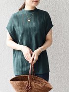 【シップス フォー ウィメン/SHIPS】の【WEB限定】 手洗い可能 アイレット クルーネック プルオーバー グリーン|ID:prp329100004387361