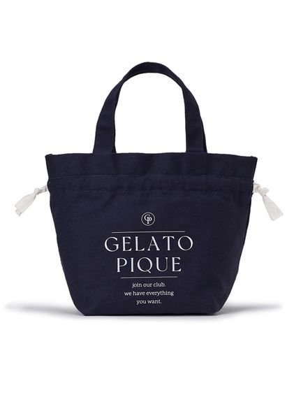 【ジェラート ピケ/gelato pique】の3柄ランチトート インテリア・キッズ・メンズ・レディースファッション・服の通販 founy(ファニー) 　ファッション　Fashion　レディースファッション　WOMEN　バッグ　Bag　おすすめ　Recommend　チェリー　Cherry　リボン　Ribbon　巾着　Purse　春　Spring　NVY[089]|ID: prp329100004387425 ipo3291000000030783094